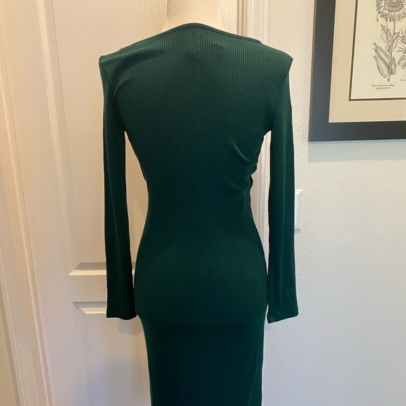 Gap Green Ribbed Dress - Picture 3 of 3